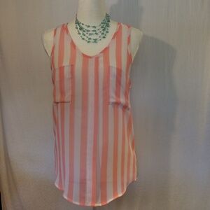 🌵SHELLY Striped Sleeveless Blouse Sz M